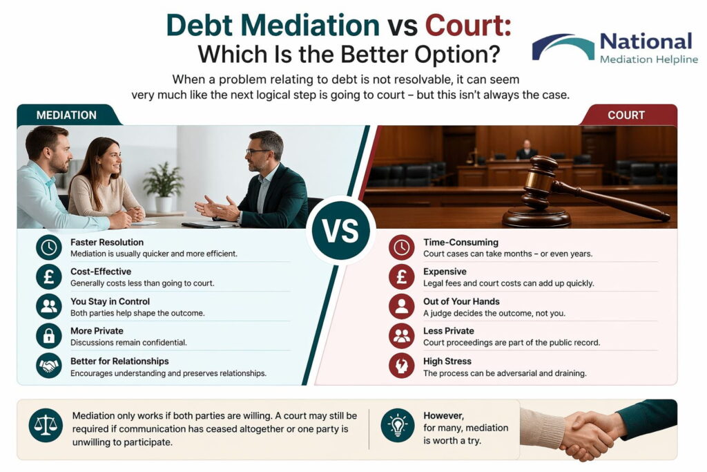 Debt Mediation vs Court: Which Is the Better Option Aylesbury